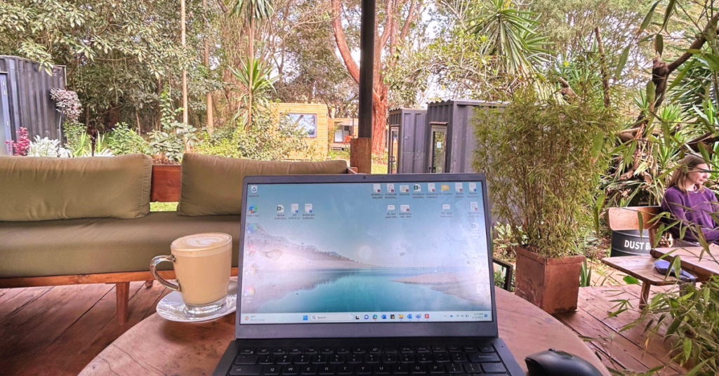 Remote work at Ikigai Co-working in Westlands, Nairobi