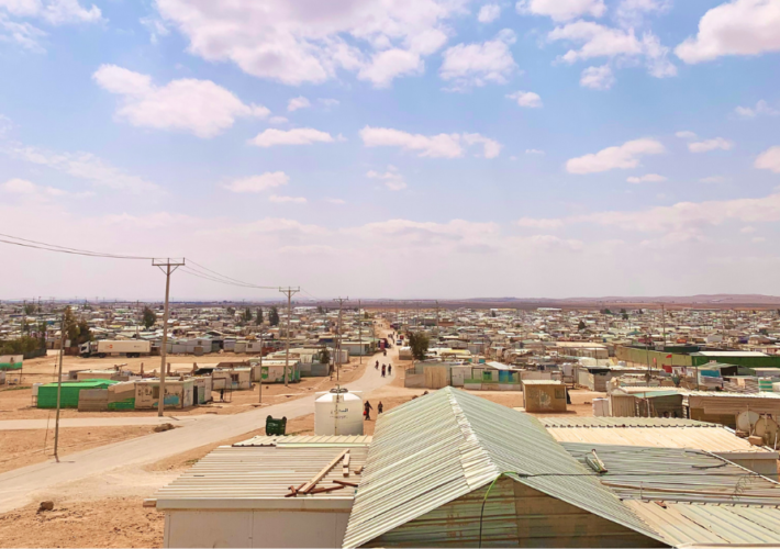 Inside Zaatari refugee camp near the Syrian border