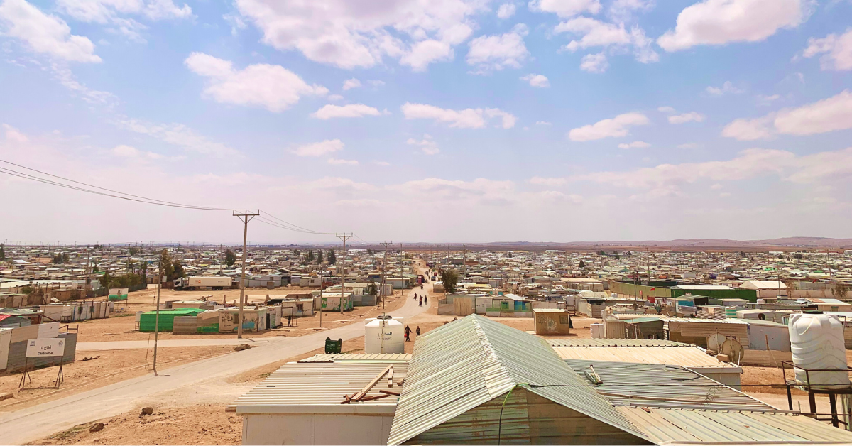 Inside Zaatari refugee camp near the Syrian border